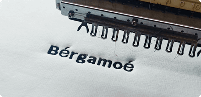 Embroidered logo